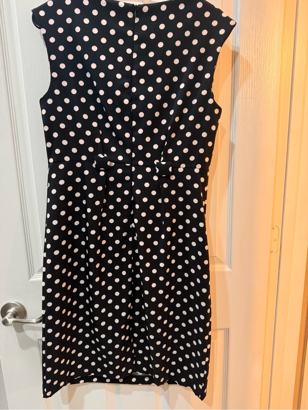 Emma & Michele Black and White Polka Dot Midi Dress